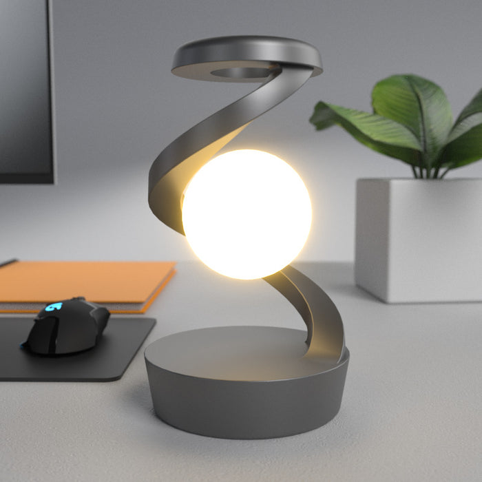 Warmfell Rotating floating moon desk lamp with sensor control