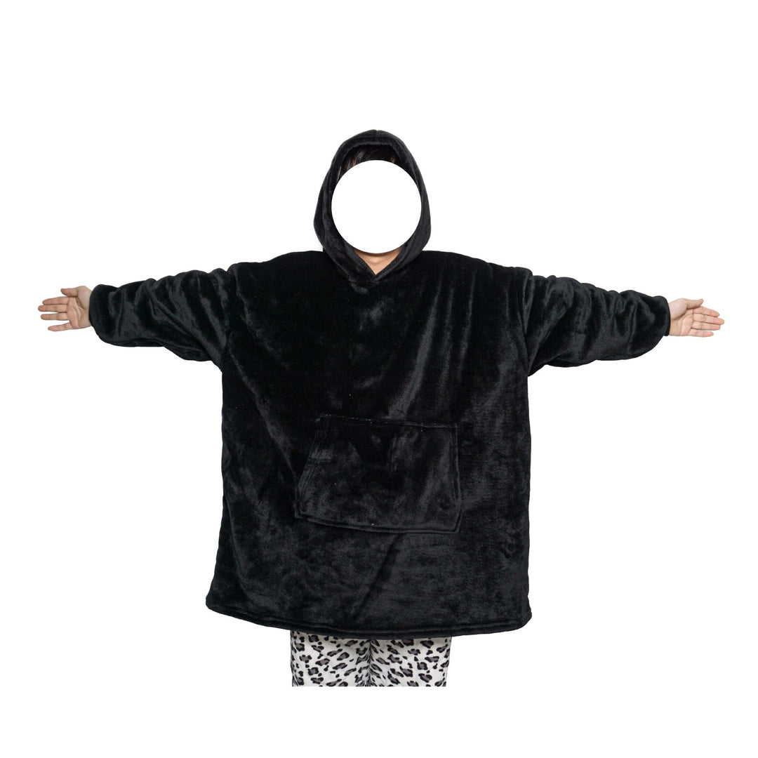 Blanket Hoodie Flannel Oversized Pullover Warm Hooded