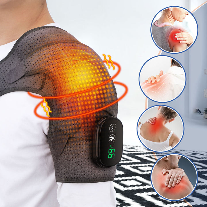USB Rechargeable Heated Shoulder Wrap, Soothing Warmth