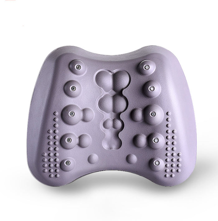 Warmfell Curved lower-back stretch pillow with massage nodes