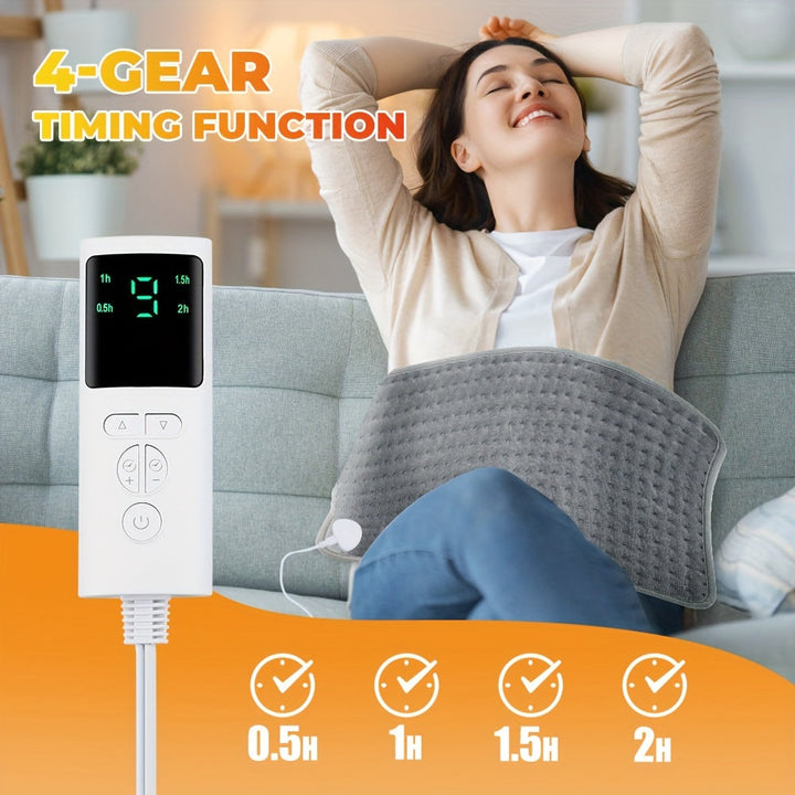 Warmfell™ Knitted Flannel Heated Throw with Safety Timer
