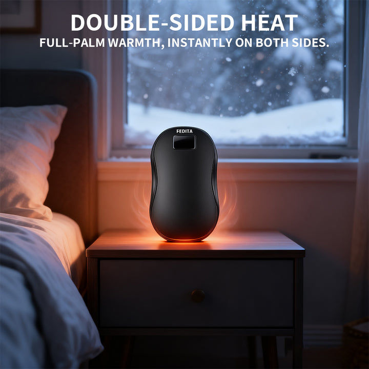 Rechargeable Hand Warmer – Double-Sided Heat with Display