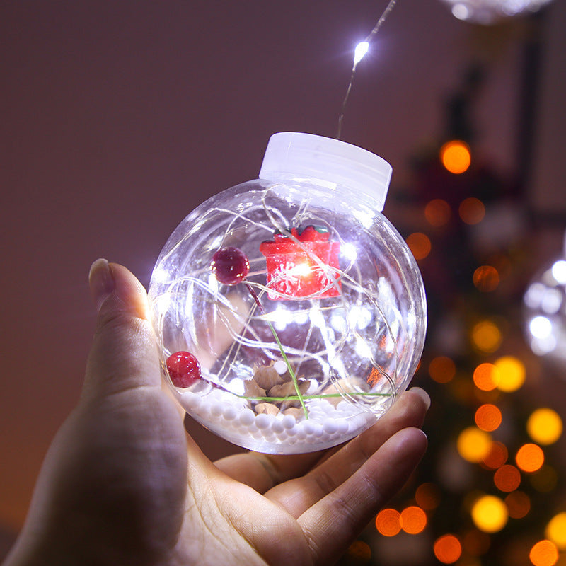 Warmfell Christmas ball curtain lights with Santa or present