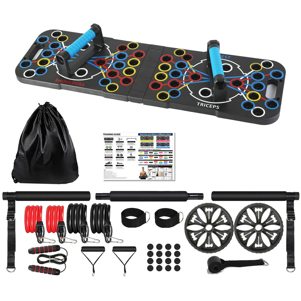 Push-up board home gym set with accessories