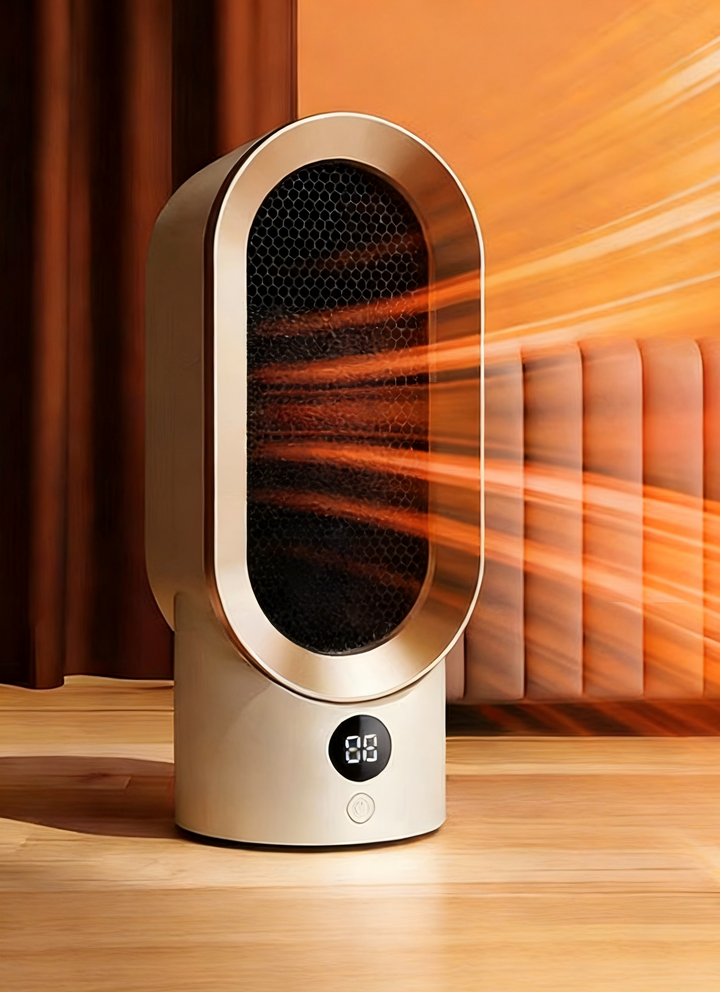 Warmfell™ Compact Off-White Heater with Instant Warm-Up