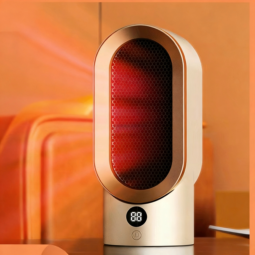 Warmfell™ Compact Off-White Heater with Instant Warm-Up