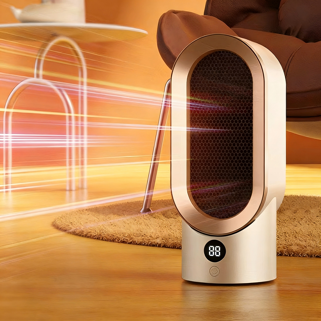 Warmfell™ Compact Off-White Heater with Instant Warm-Up