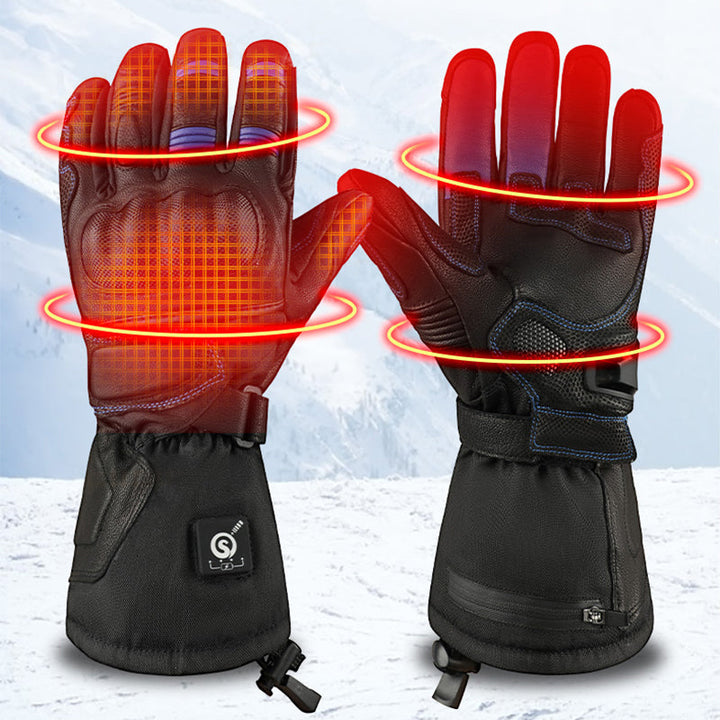 Warmfell™ Windproof Heated Cycling Gloves With Fleece Lining