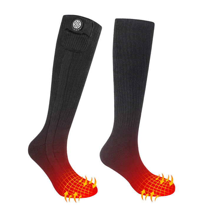 Warmfell™ Rechargeable Heated Ski Socks with Adjustable Warmth