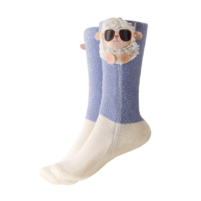 Warmfell Heated Cartoon Socks with Rechargeable Battery Packs