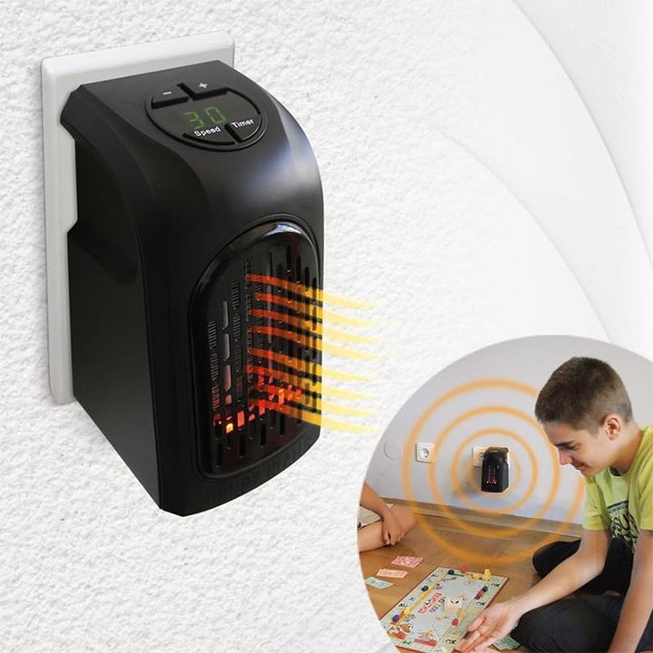 Warmfell™ Wall Socket Ceramic Heater with Adjustable Thermostat