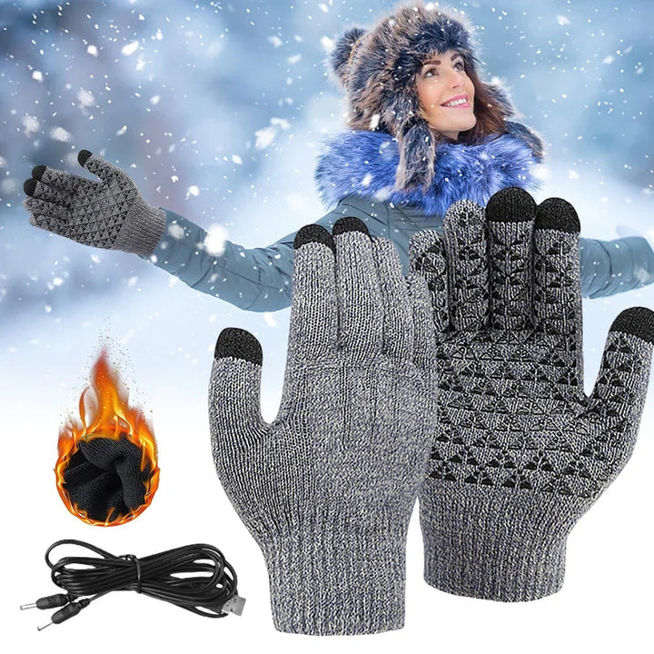 Warmfell™ USB Heated Touchscreen Gloves With Anti-Slip Grip