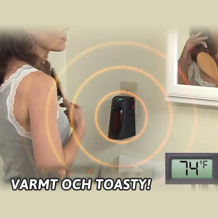 Warmfell™ Mini Wall Plug Heater with Thermostat and Timer