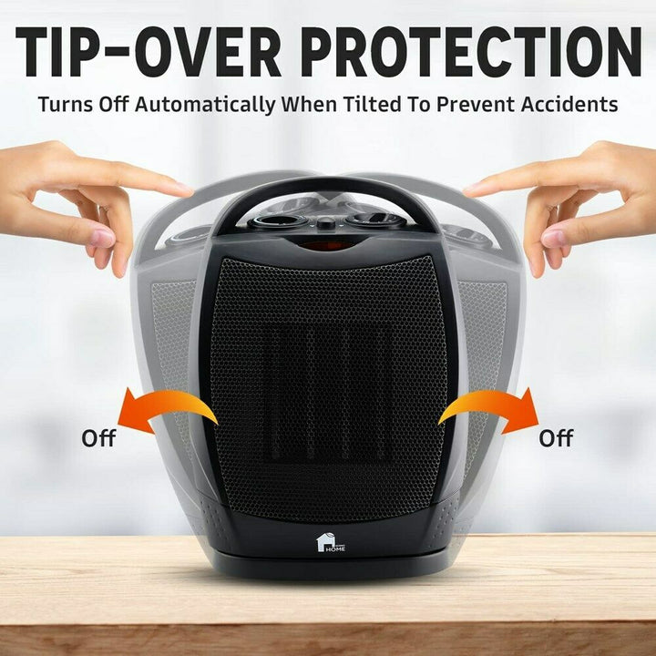 Warmfell™ Portable Oscillating Heater Fan with Thermostat