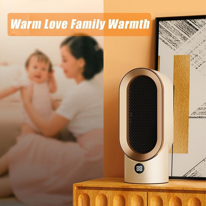 Warmfell™ Compact 800W Fan Heater with Cool-Touch Casing and Auto Off