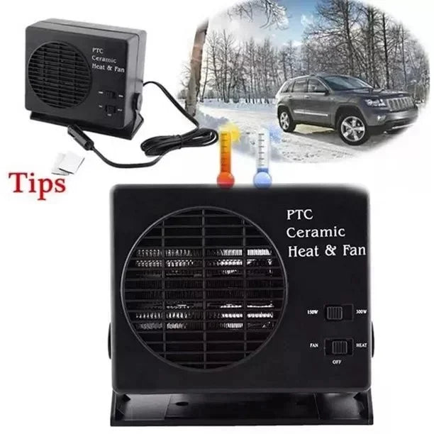 Warmfell™ Ceramic Car Fan Heater 150W/300W with Thermostat