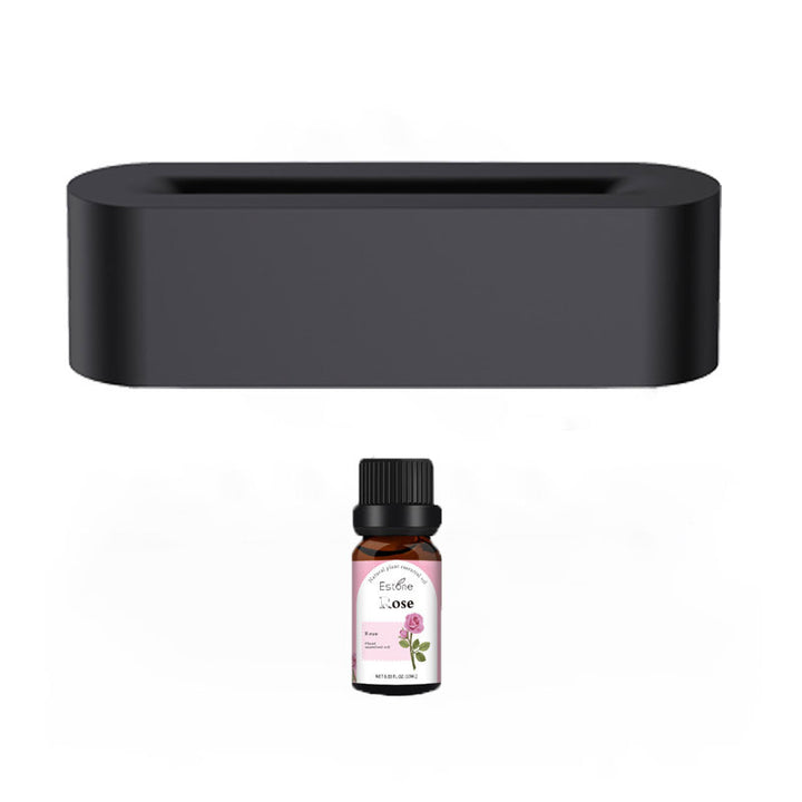 Flame Aroma Diffuser With 10ml Essential Oils, 7 Colour Light