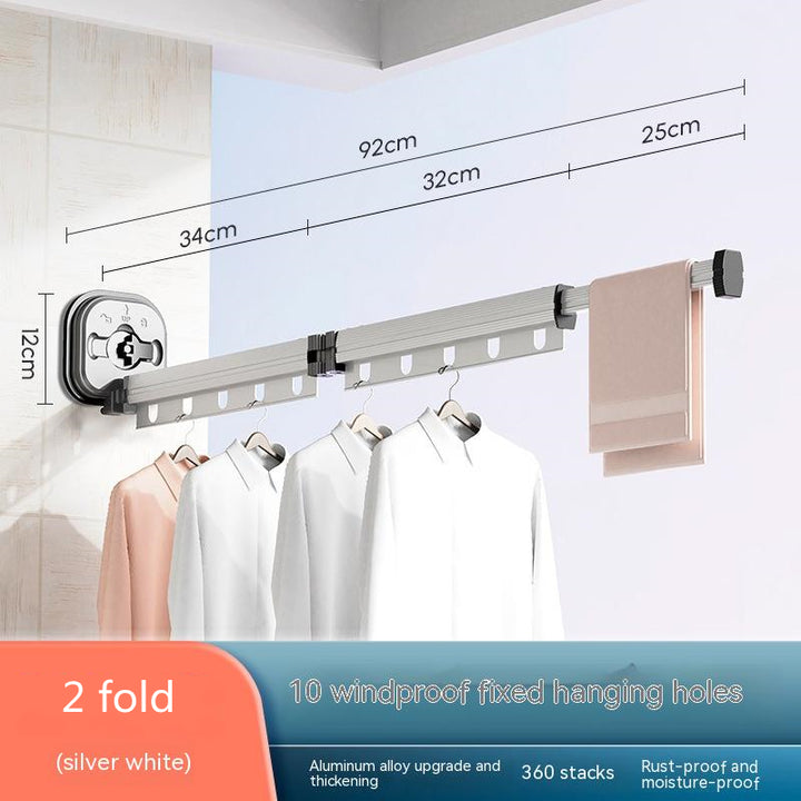 Wall-Mounted Clothes Airer – Folding Aluminium Drying Rack