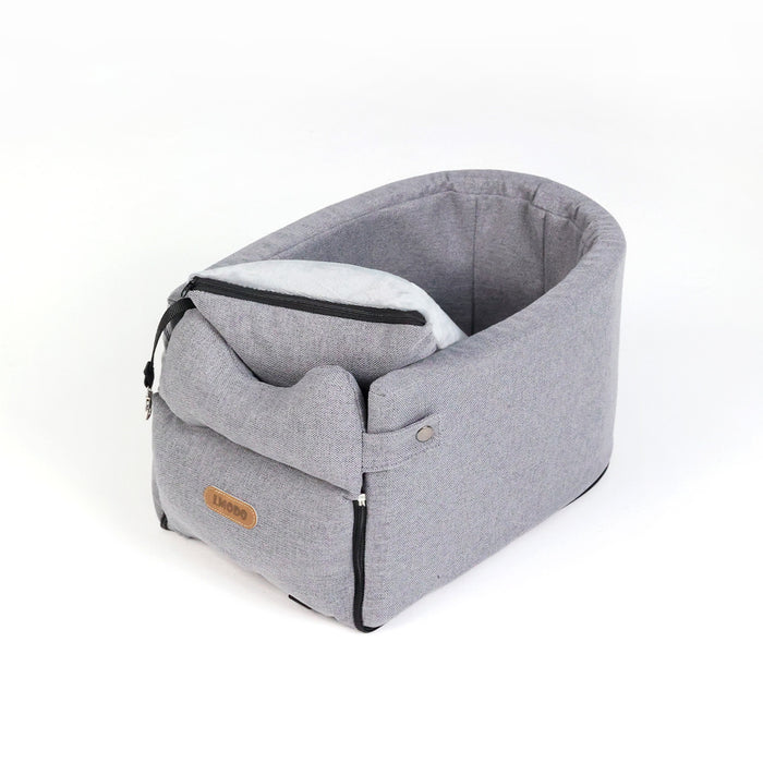 Warmfell Armrest dog car seat with safety strap
