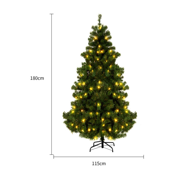 Warmfell Artificial Christmas Tree, Pre-Lit Snow or Green Berry