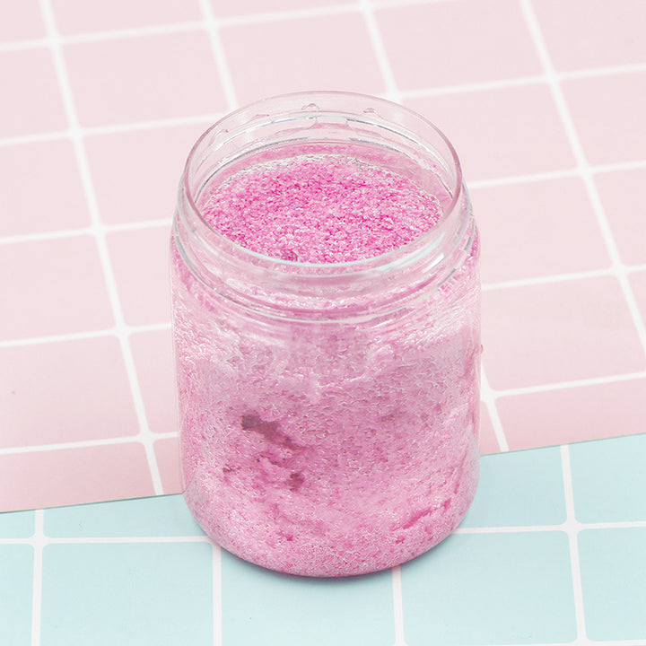 Coloured magic sand shaped underwater