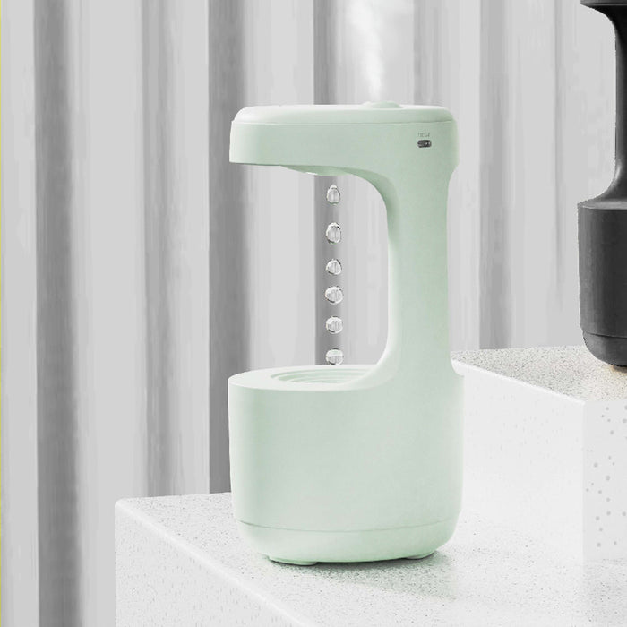 Warmfell Anti-gravity humidifier with clock display and ambient light