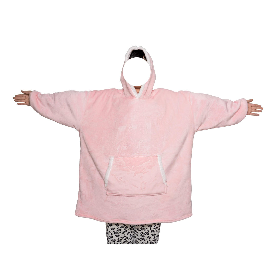 Blanket Hoodie Flannel Oversized Pullover Warm Hooded