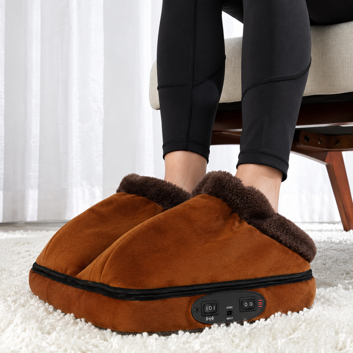 Warmfell™ Heated Foot Warmer Massager with Fleece-Lined Dual Pockets