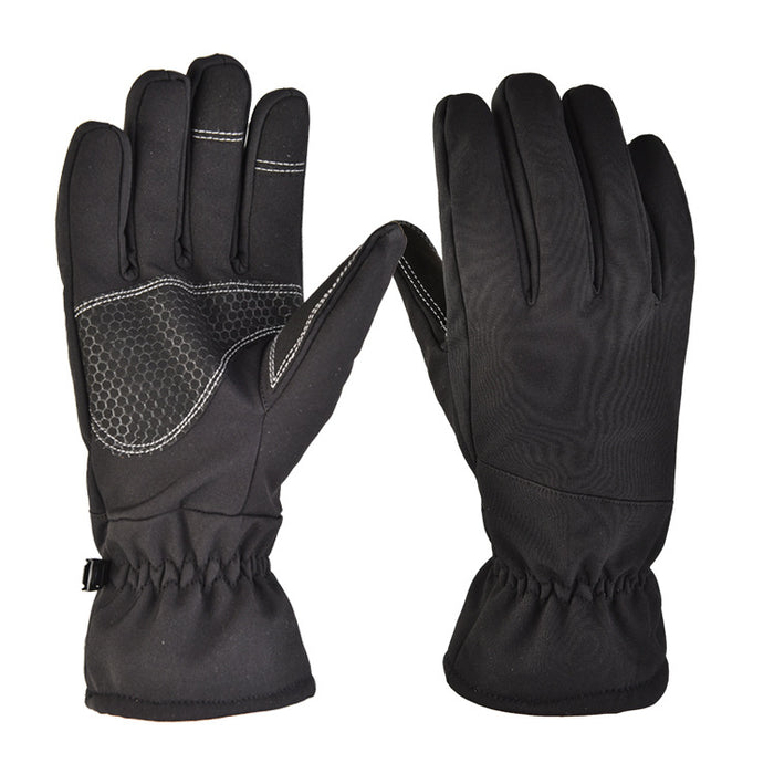 Warmfell Softshell Winter Gloves with Grip Palm and Touchscreen