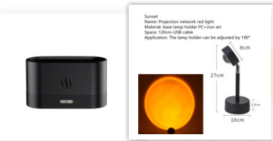 Flame Aroma Diffuser with Mist Humidifier &amp; Auto Shut-Off