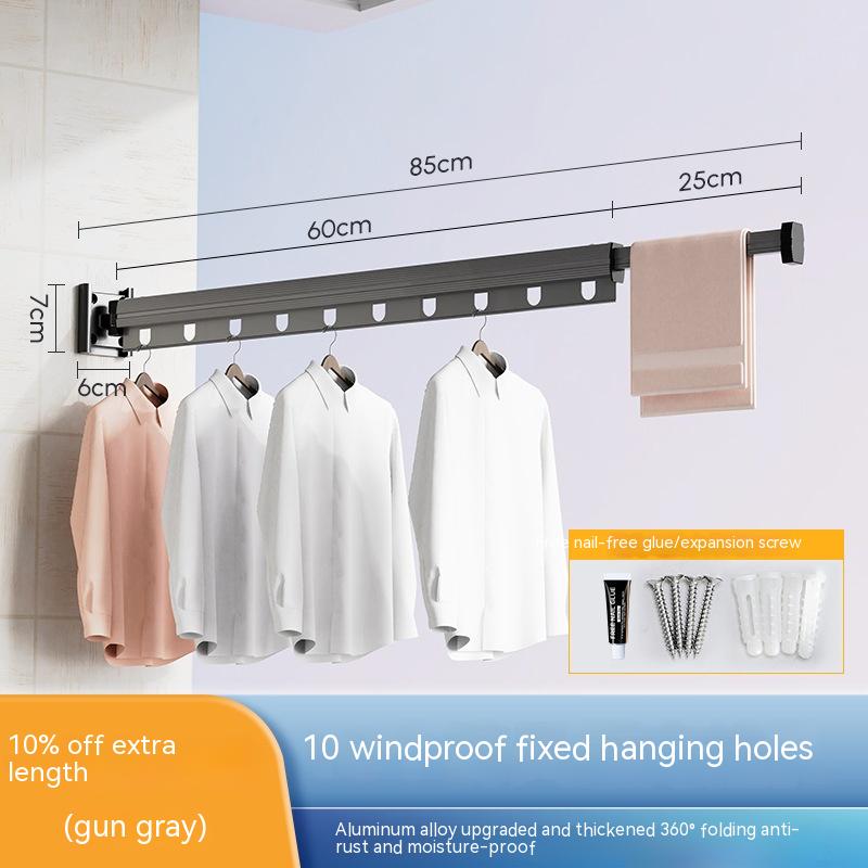 Wall-Mounted Clothes Airer – Folding Aluminium Drying Rack