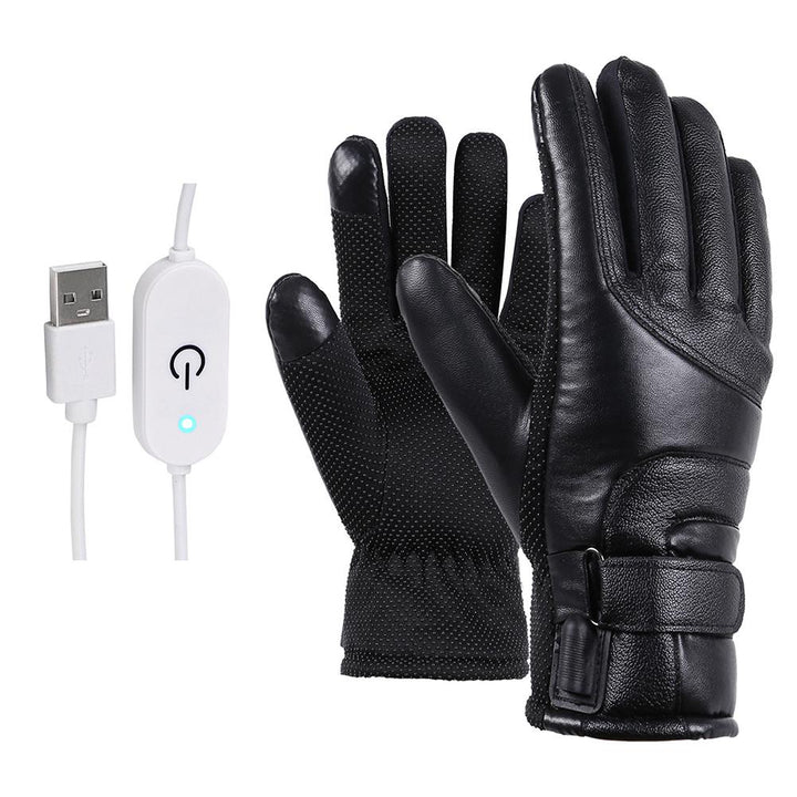 Waterproof Electric Heated Gloves With Touch Screen And Switch