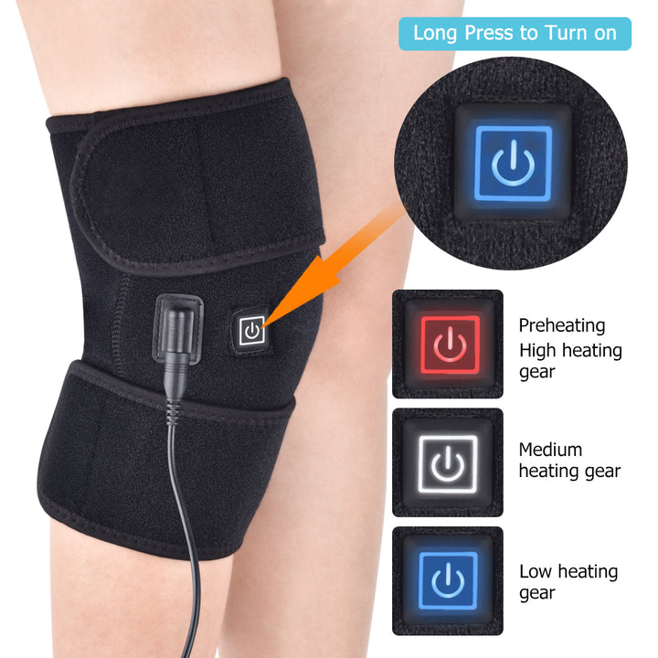Electric Heated Knee Wrap With Massage Function