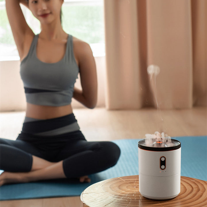 Volcano Flame Diffuser – Jellyfish Mist Humidifier Light