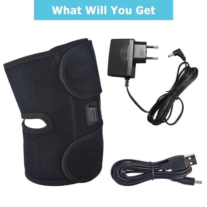 Warmfell Electric heated knee wrap with massage – 3 heat levels