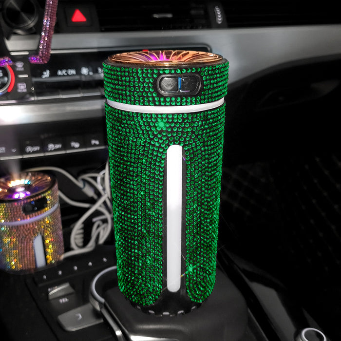 Warmfell Rhinestone car diffuser with colour mood light