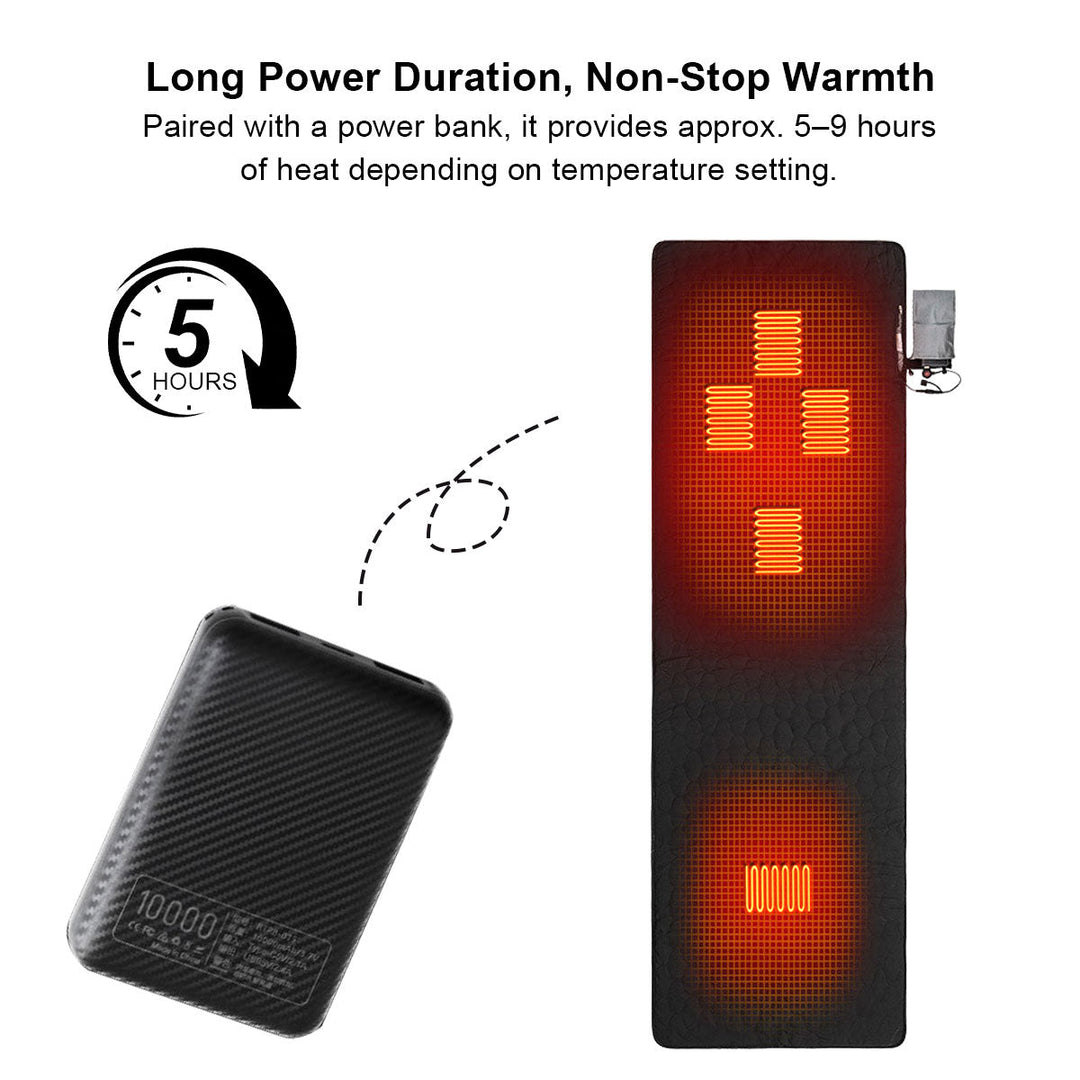 Warmfell™ Quilted 5-Zone Heated Pad with USB Power