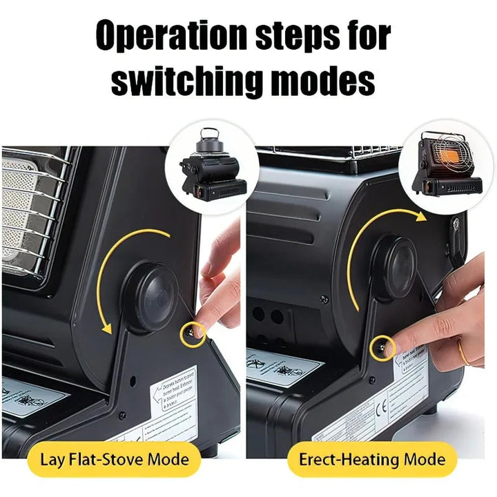 Warmfell™ Gas Camping Heater Stove for Outdoor Warmth