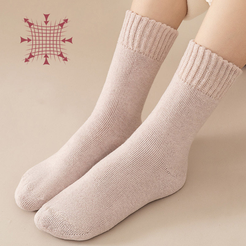 Warmfell™ Fleece-Lined Thermal Socks, 3-Pair Set with Moisture Wicking