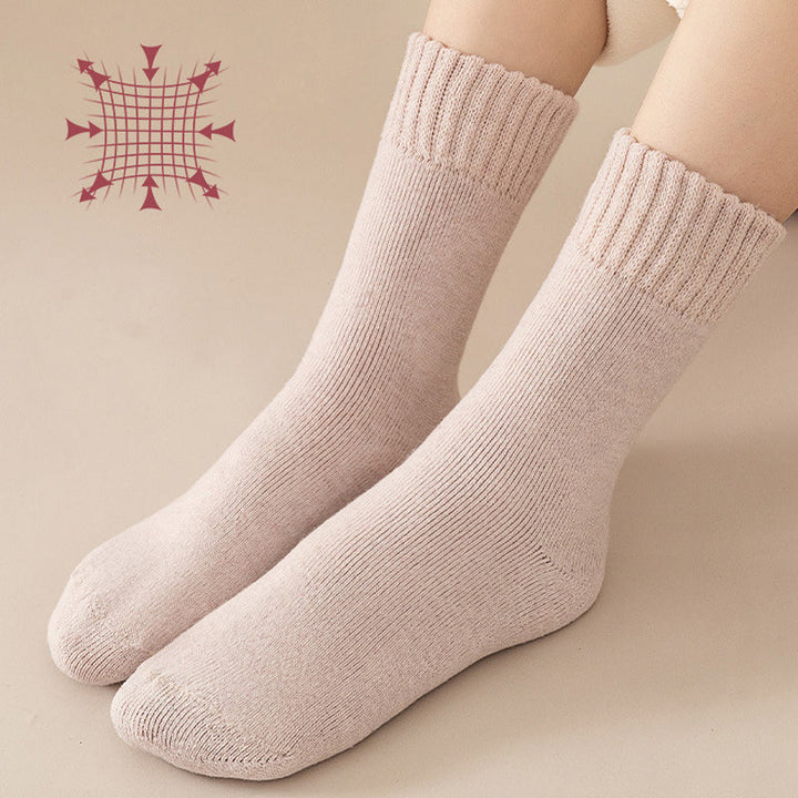 Warmfell™ Fleece-Lined Thermal Socks, 3-Pair Set with Moisture Wicking