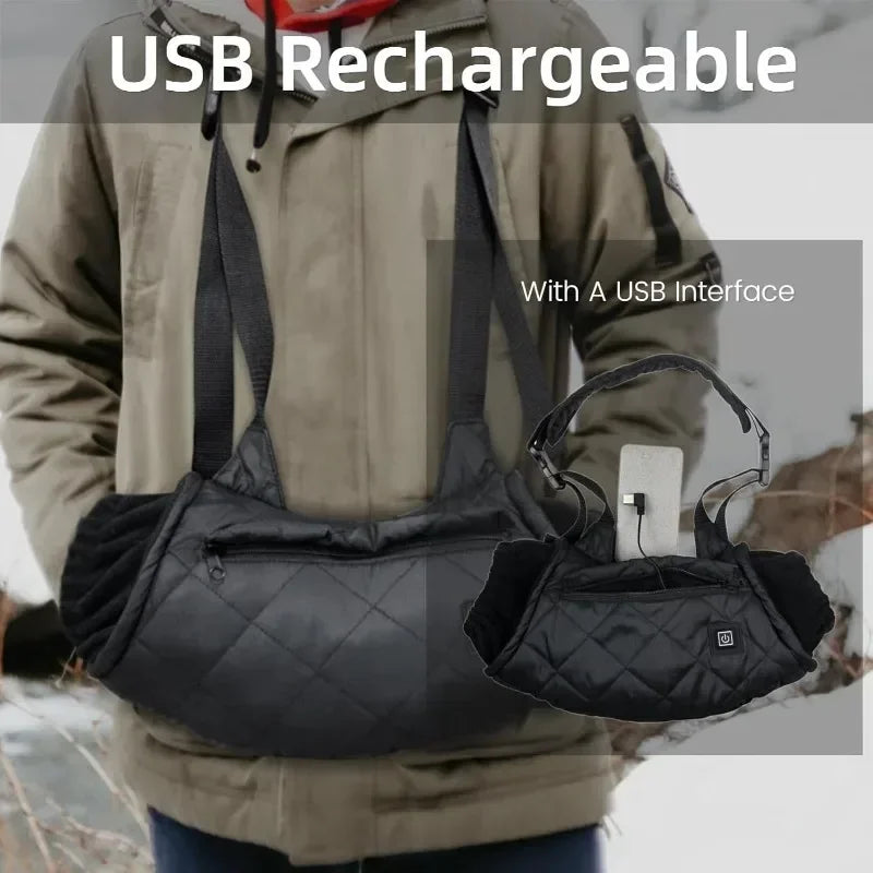 Warmfell™ Heated Hand Muff with Three Adjustable Heat Settings