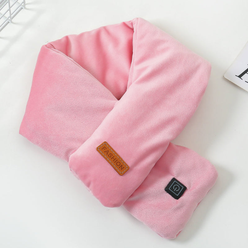 Warmfell™ Velvet Heated Scarf with Three Heat Levels and USB Power