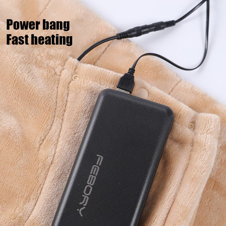Warmfell™ Double-Sided Flannel USB Heated Blanket, Machine Washable