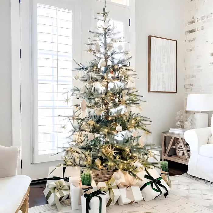 Warmfell Aspen Fir Christmas Tree with Light Frosting, 7ft