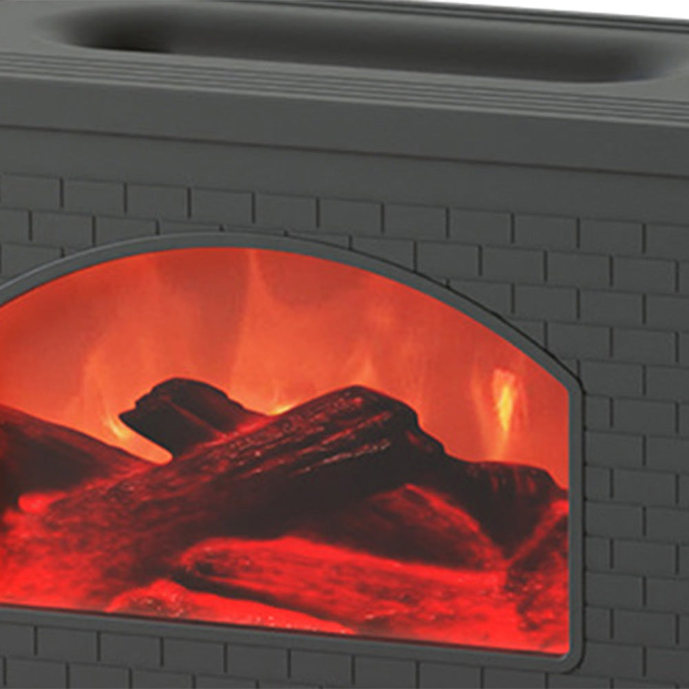 Simulated Fireplace Air Humidifier With Flame Effect, Aroma Diffuser
