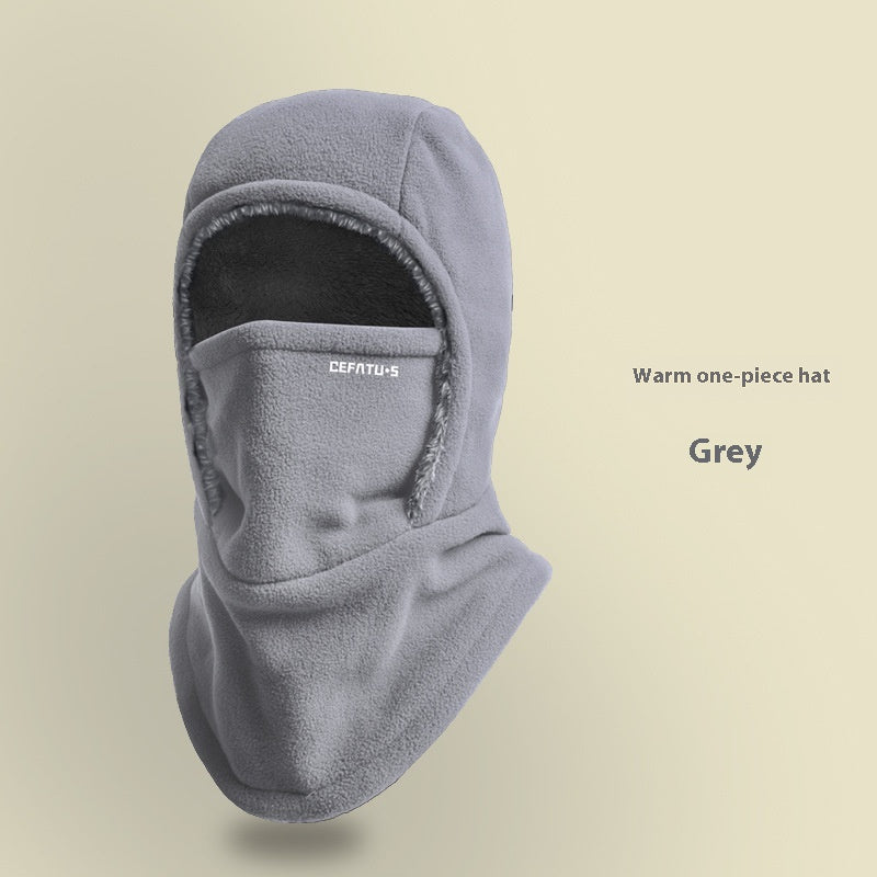 Fleece Hooded Scarf – Warm Windproof Balaclava Hat