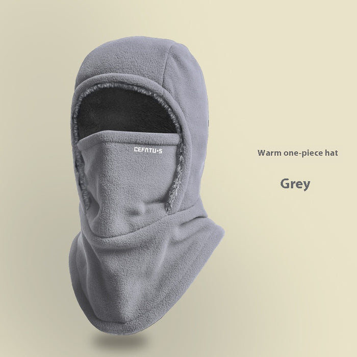 Warmfell Fleece-lined hooded scarf and face cover for cold days
