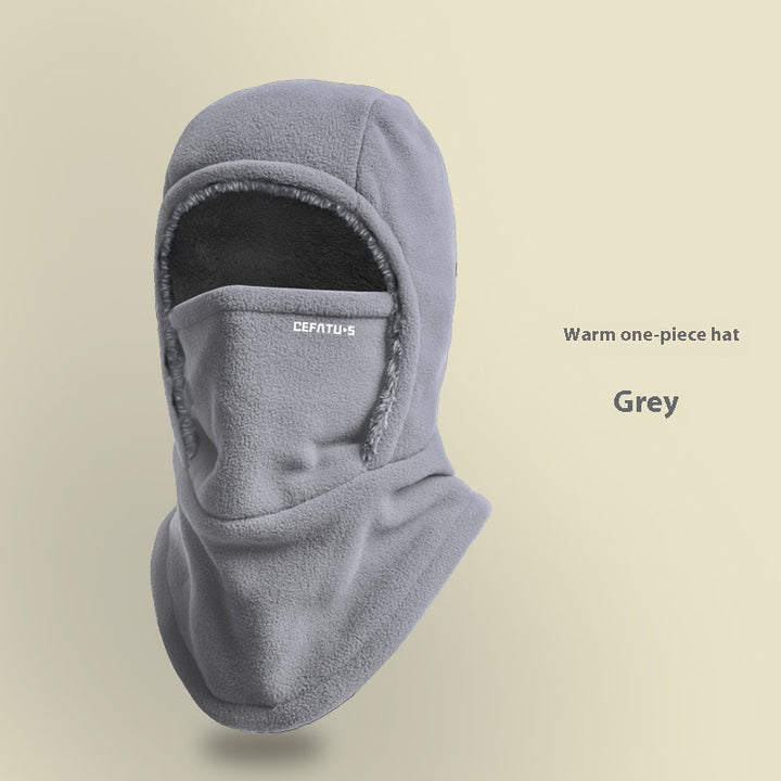 Fleece Hooded Scarf – Warm Windproof Balaclava Hat