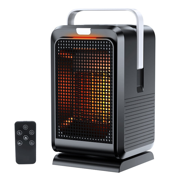 Warmfell Oscillating Ceramic Fan Heater with Remote and Timer