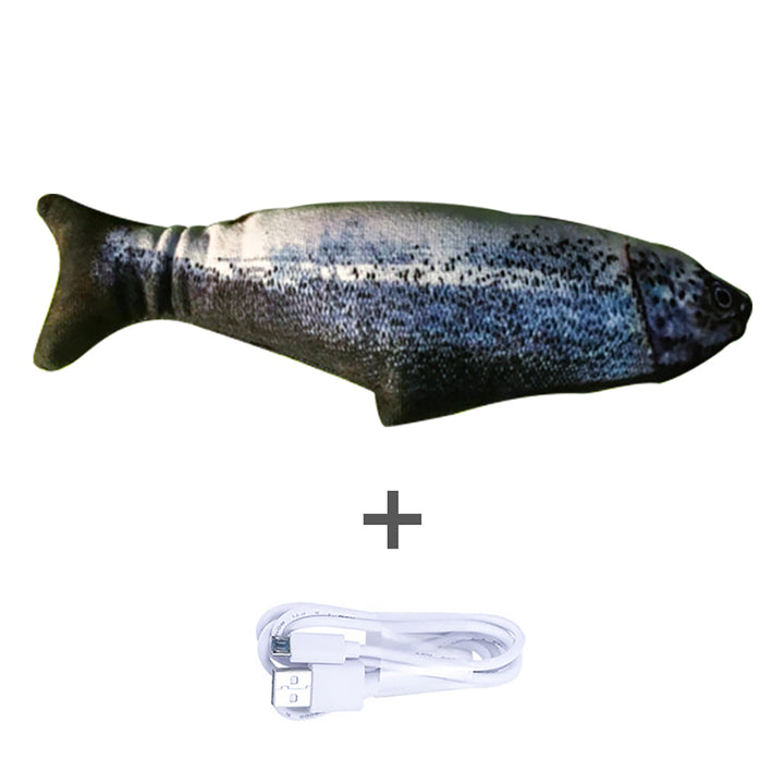 Realistic flopping fish cat toy